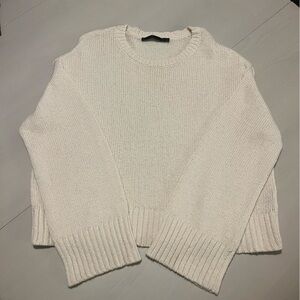 Jenni Kayne cropped linen crewneck, size small